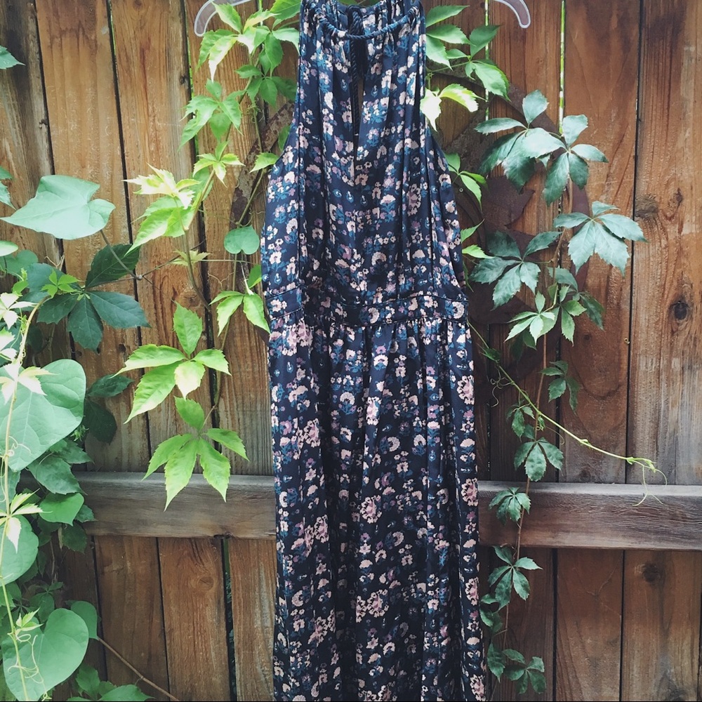 No. 6 keyhole silk print floral dress size 2 medium